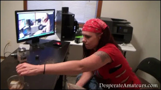 DesperateAmatures 09.24.15 Gracie Watches Herself Watching Herself BTS J Video