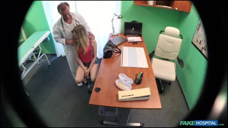 FakeHospital Slim Blonde Uses Her Sexy Body And Tongue To Get A Job J video