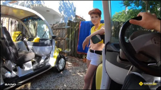 RoadsideXXX Adalind Gray's Golf Cart Breaks Down And She Needs Some Assistance J видео