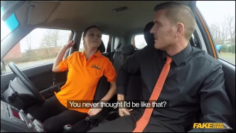 FakeDrivingSchool Backseat Blowjobs And Deep Creampie J video