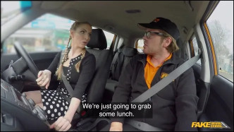 FakeDrivingSchool Instructor Spunks In Georgie S Mouth J video