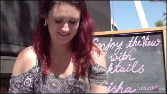 GermanScout Redhead Melina Cheating Bf At Pickup Casting At Holiday And Fuck At Pool J video