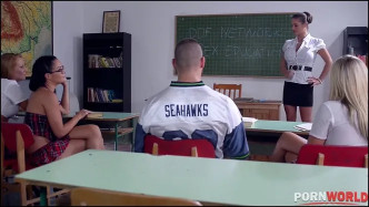 PornWorld Sex Education  Hardcore Groupsex In The Classroom J video