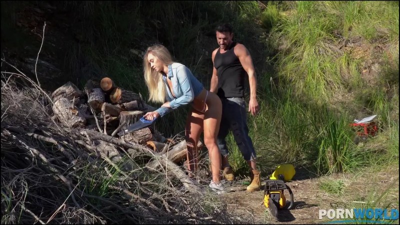 PornWorld Outdoor Painter Briana Banderas Uses Lumberman For Sex GP1639 J video