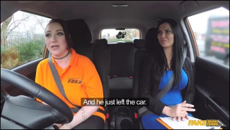 FakeDrivingSchool Busty Ex Con Eats Examiners Pussy J video