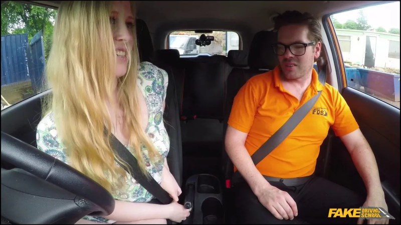 FakeDrivingSchool Ex Learners Arse Spanked Red Raw J video