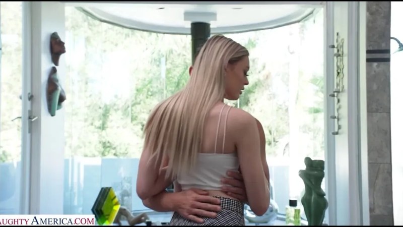 MyDaughtersHotFriend Bubble Butt Blonde Amber Moore Checks Out Her Friend's Dad's Big Cock J video