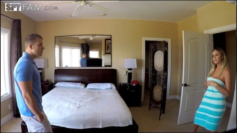 Spyfam Step Brother Caught Peeping By Step Sister By The Pool J video