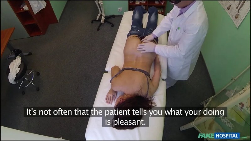 FakeHospital Pretty Patient Is Prepped And Ready To Recieve Doctor S Oral Medication J video
