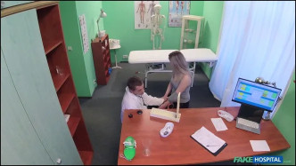 FakeHospital Kazakh Chick Busts Doctors Bollocks J видео