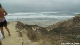 MomPov E009 Amber & Misty Nude Beach Footage Video