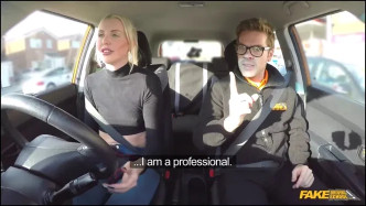 FakeDrivingSchool Confident Learner Squirts And Cums J video