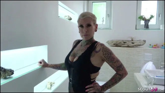 GermanScout Tattoo Model Milf Cat Cox Seduce To Fuck Anal At Street Casting J video
