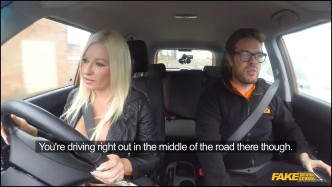 FakeDrivingSchool Squirting Orgasmic Milf Creampie J video