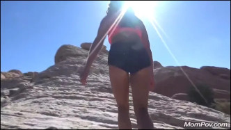 MomPov E123 Melyssa MILF Hiking And Taking A Load wideo