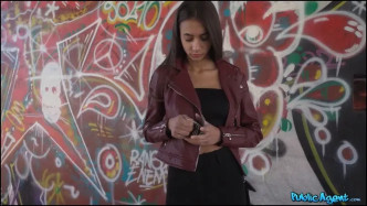 PublicAgent Hot Brunette Bounces On Big Cock J video