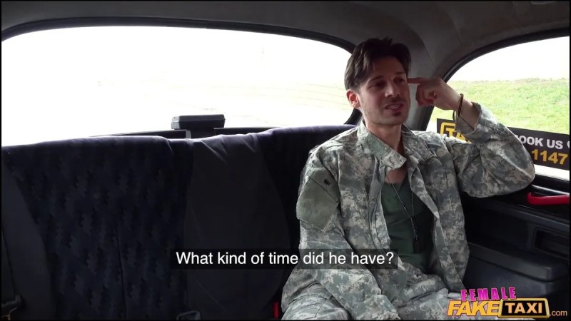 FemaleFakeTaxi Horny Soldiers Hot Double Cumshot J video